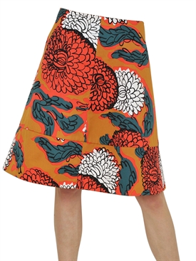 MARNI - PRINTED COTTON GABARDINE SKIRT
