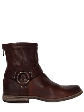 FRYE - KATE MOSS LEATHER LOW BOOTS