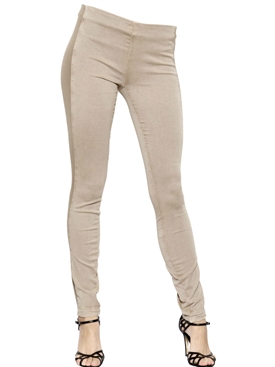TRANSIT PAR-SUCH - STRETCH COTTON BLEND SKINNY LEGGINGS