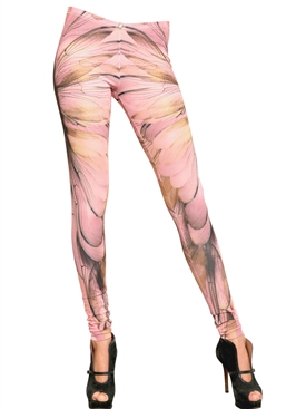 MCQ ALEXANDER MCQUEEN - WING PRINT LYCRA LEGGINGS