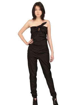WACKERHAUS - STRETCH COTTON POPLIN JUMPSUIT