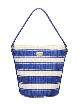 DOLCE &amp; GABBANA - STRIPED CANVAS TOP HANDLE