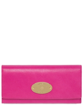 MULBERRY - GLOSSY LEATHER CONTINENTAL FLAP WALLET
