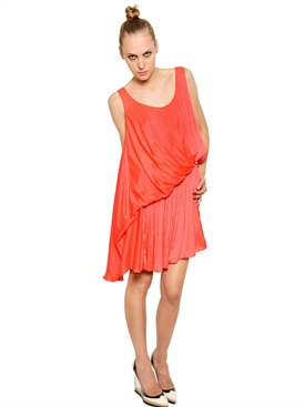 LANVIN - WASHED TECHNO MATT SATIN DRESS