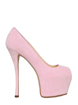 GIUSEPPE ZANOTTI - 150MM SUEDE OPEN TOE PUMPS