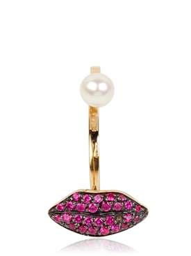 DELFINA DELETTREZ - RUBY MOUTH AND PEARL RING