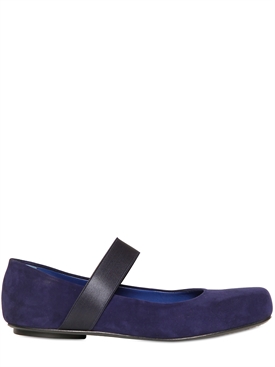 JIL SANDER - 10MM SUEDE STRAP FLATS