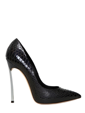 CASADEI - 120MM PYTHON PRINT BLADE HEEL PUMPS