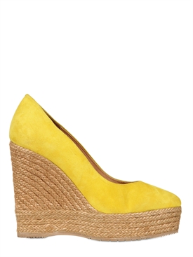 PALOMITAS BY PALOMA BARCELO' - 120MM SUEDE ROPE WEDGES