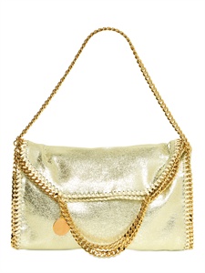 STELLA MCCARTNEY - THREE CHAIN FAUX LEATHER FALABELLA BAG