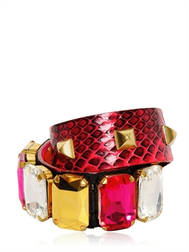 GEDEBE - CRYSTAL &amp; STUDS SNAKE BRACELET