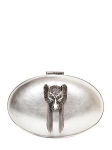 THALÈ BLANC - ADRIANNE LAMINATED NAPPA LEATHER CLUTCH