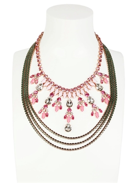 HALABY - PINK PATIALA NECKLACE