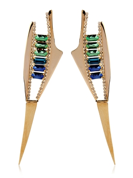 IOSSELLIANI - DECO SPIKE EARRINGS