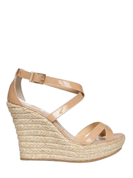 JIMMY CHOO - 120MM PORTO PATENT LEATHER WEDGES