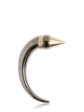 GIVENCHY - LARGE CONE SHARK BRASS SINGLE EARRING