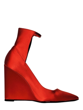 BURBERRY PRORSUM - 110MM SATIN WEDGES