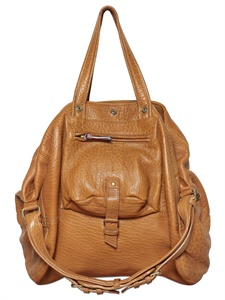 JEROME DREYFUSS - LARGE BILLY TEXTURED LEATHER BAG