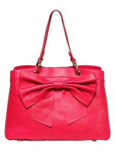 RED VALENTINO - NAPPA LEATHER BOW TOP HANDLE