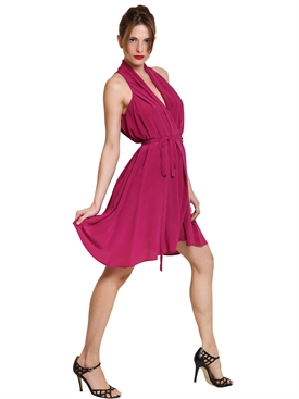 SPACE - CREPE DE CHINE WRAP DRESS