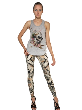 ALEXANDER MCQUEEN - SKULL &amp; BIRD FLY TANK TOP