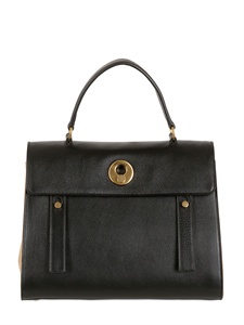 SAINT LAURENT - MEDIUM MUSE TWO LEATHER AND SUEDE BAG