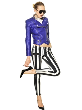 BALMAIN - BIKER NAPPA LEATHER JACKET