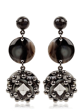RAFIDA BIJOUX - STUDDED DROP EARRINGS