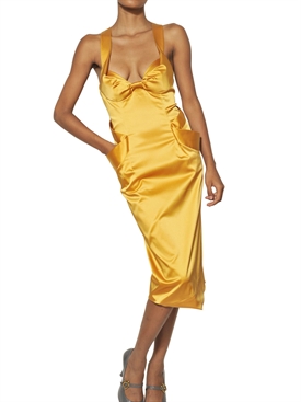 VIVIENNE WESTWOOD - TECHNO SATIN DRESS