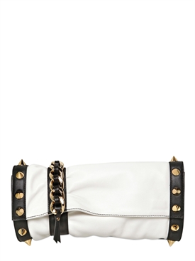GIUSEPPE ZANOTTI - SPIKES NAPPA LEATHER CLUTCH
