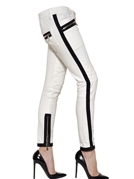 BALMAIN - STRETCH COTTON DENIM JEANS
