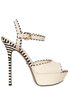 SERGIO ROSSI - 130MM OPTIKALA PATENT LEATHER SANDALS