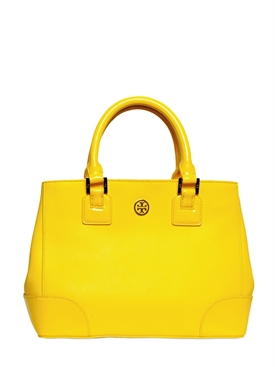 TORY BURCH - ROBINSON MINI SQUARE LEATHER TOTE