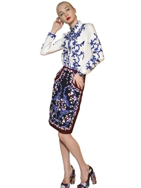 ERDEM - PRINTED COTTON POPLIN SHIRT