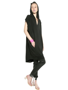 MM6 DI M.M.MARGIELA - LIGHT STRETCH COTTON HOODED SWEATSHIRT