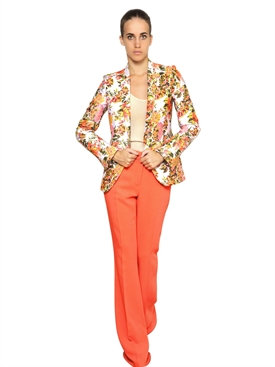 STELLA MCCARTNEY - FLOWER COTTON JACQUARD JACKET