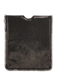 STELLA MCCARTNEY - SHINY CHAMOIS FAUX LEATHER IPAD HOLDER