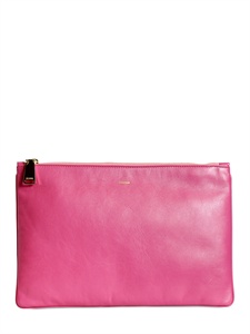 JIL SANDER - FINE NAPPA LEATHER ENVELOPE CLUTCH