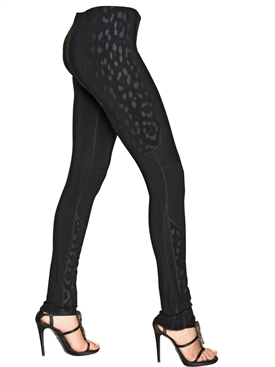 ROBERTO CAVALLI GYM - DEVORÉ JERSEY LEGGINGS