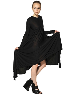GARETH PUGH - LONG SLEEVED MODAL JERSEY LONG DRESS