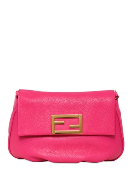FENDI - THE FENDISTA LEATHER SHOULDER BAG