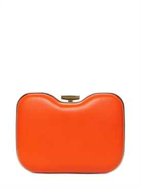 FENDI - GIANO DOUBLE FACE LEATHER RIGID CLUTCH