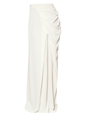 VIKTOR&amp;ROLF - VISCOSE STRETCH CREPE DRAPED SKIRT