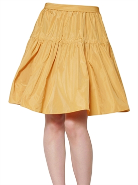 CARVEN - RUCHED TAFFETA SKIRT