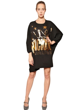 VIVIENNE WESTWOOD ANGLOMANIA - LONDON BLACKOUT OVERSIZE JERSEY DRESS