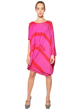 VIVIENNE WESTWOOD ANGLOMANIA - ASYMMETRIC STRETCH VISCOSE JERSEY DRESS
