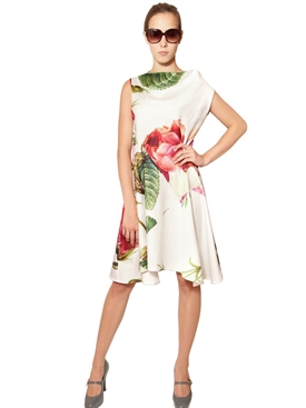 VIVIENNE WESTWOOD ANGLOMANIA - ROSE PRINTED COTTON DRESS