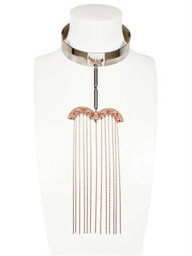 MARIA FRANCESCA PEPE - CHOKER NECKLACE WITH CHAINS