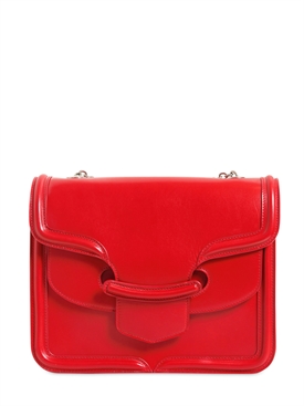 ALEXANDER MCQUEEN - HEROINE WITH CHAIN LEATHER SHOULDER BAG