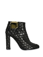 PIERRE HARDY - SUEDE CUBE LOW BOOTS